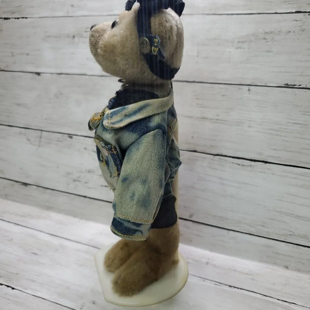 Vintage 1980's Pickford Bears Ltd ROXY PLUSH Brass Button Bears